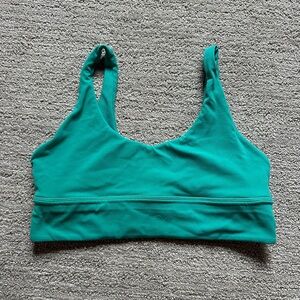 lululemon athletica Teal Scoop Sports Bra
